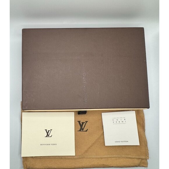 Louis Vuitton Monogram Vernis Cuir Verni Wallet In Shimmering Gold - Picture 2 of 14